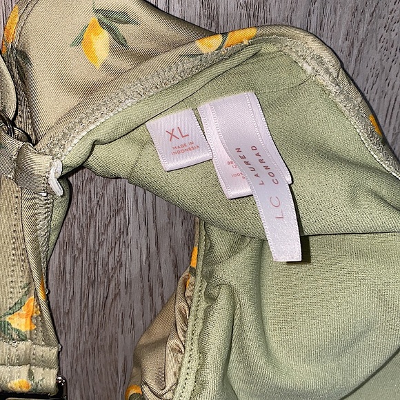 LC Lauren Conrad Light Green/Lemon Bikini set Women’s - Picture 9 of 11